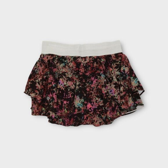 Lululemon Court Rival High-Rise Skirt Stencil Blossom Red Multi Size 8 - Picture 5 of 10